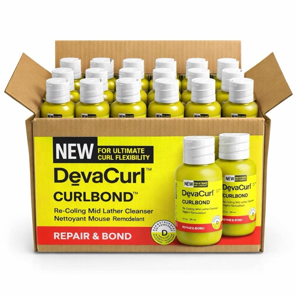 DevaCurl CurlBond Mild Lather Cleanser 3oz x24 Case Repair & Bond NEW